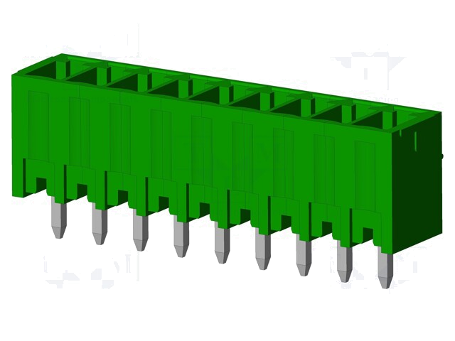 Connector: ontkoppelbare terminal strip; contact; mannelijk Connector: ontkoppelbare terminal strip; contact; mannelijk